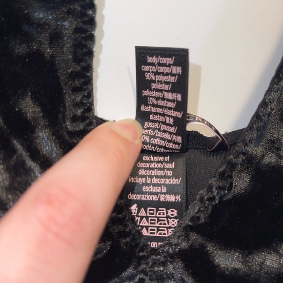 Victoria's Secret Velvet Bodysuit Size: M/L - Picture 7 of 9